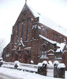 front of church